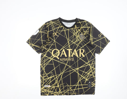 Mens UK Size M Jordan Black Football T-Shirt