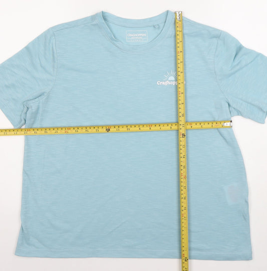 Craghoppers Womens Blue Short Sleeve Quick Dry T-Shirt Size 14