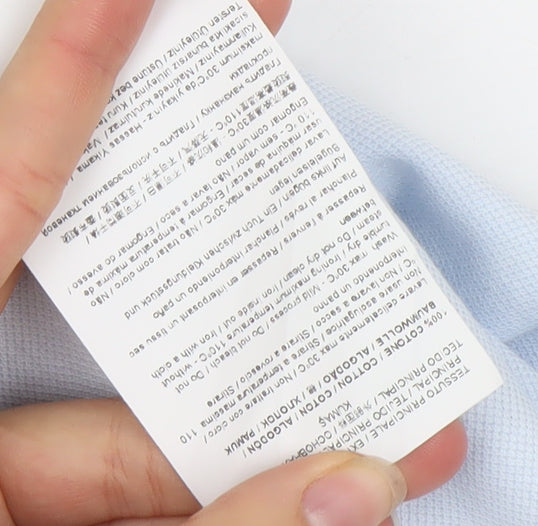 Armani Exchange Men's Blue Slim Fit Cotton Stretch Polo Shirt Size L