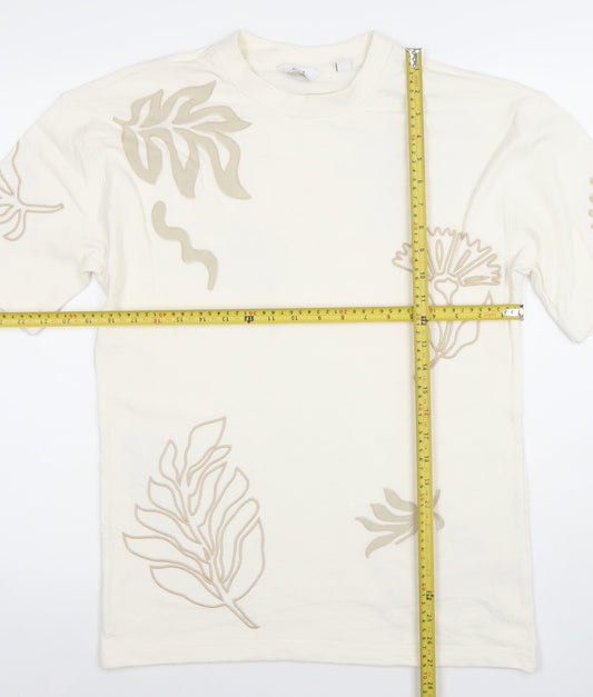 Mens UK Size XS NEXT Ivory T-Shirt