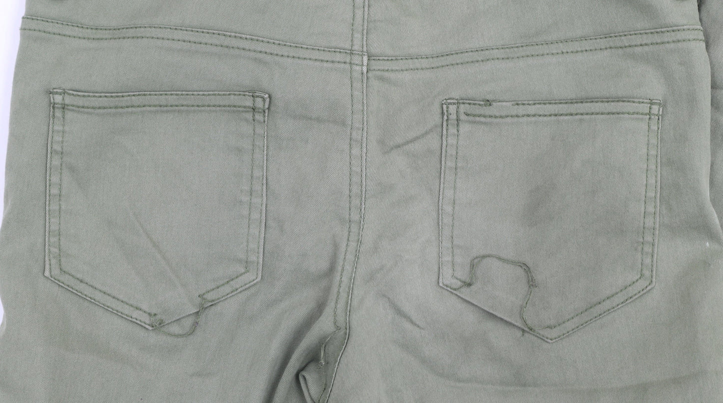 Womens UK Size 10 H&M Slim Fit Skinny Green Jeans