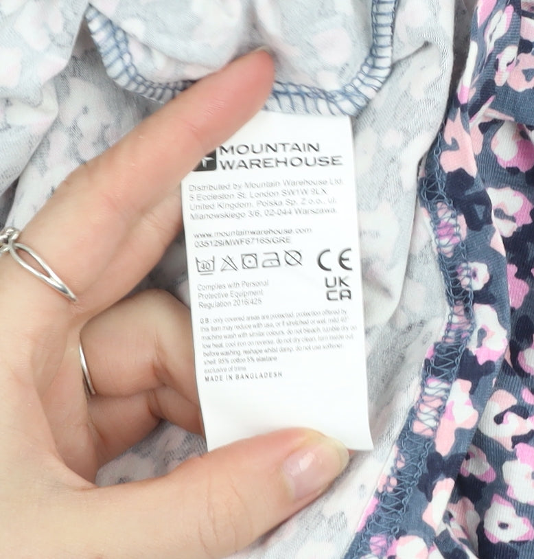 Mountain Warehouse Womens Blue Floral A-Line Dress Size 12