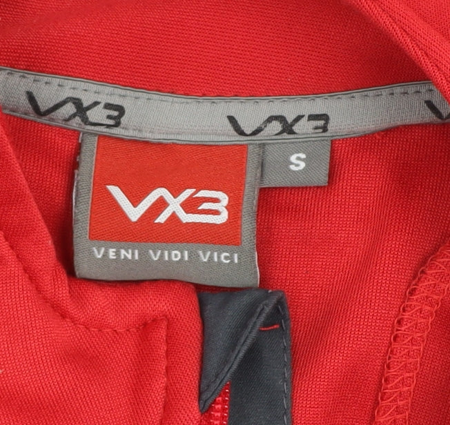 VX3 Men’s Red 1/4 Zip Rugby Sweatshirt Size S Help for Heroes
