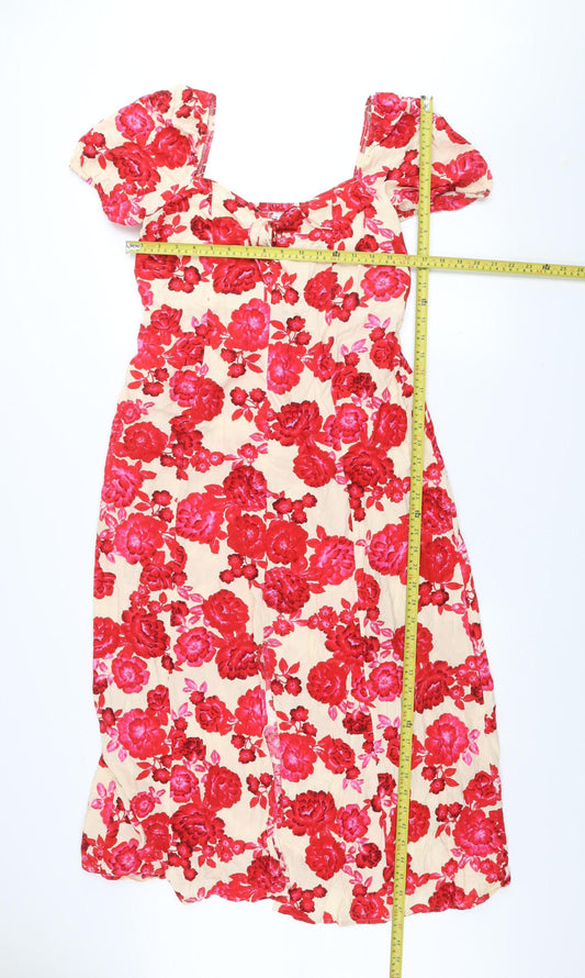 Womens UK Size 14 Stradivarius A-Line Dress