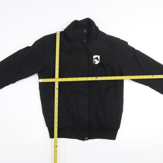 Girls UK Size 13 Years Requisite Black Bomber Jacket