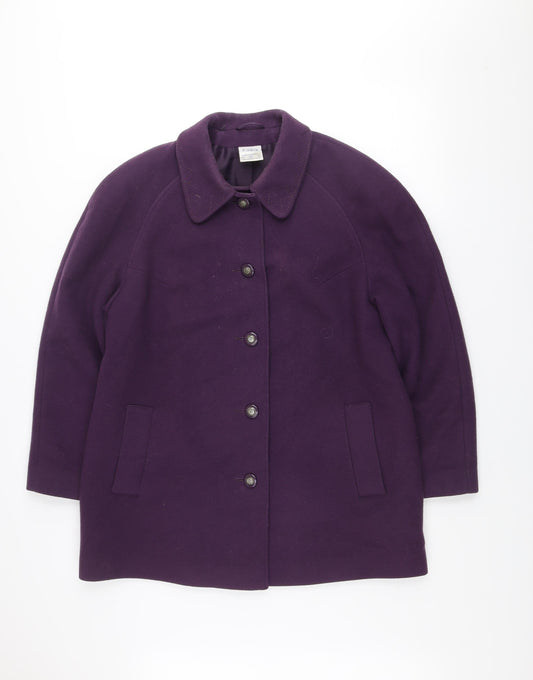 Womens UK Size 16 Eastex Purple Overcoat