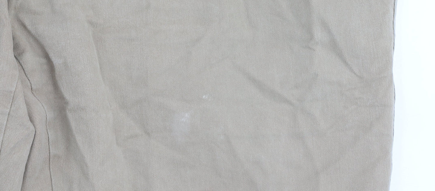 Remus Uomo Men's Beige Chino Trousers Size 34 Regular Fit