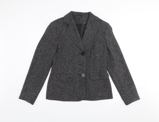 Womens UK Size 12 E-vie Grey Basic Jacket