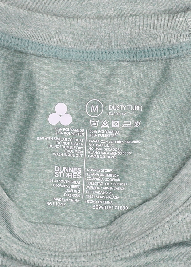 Dunnes Stores Men's Green Medium Athletic Fit Active T-Shirt