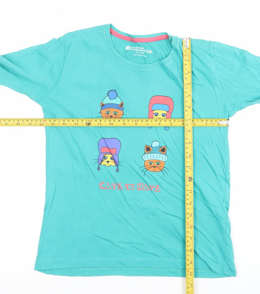 Boys UK Size 11-12 Years Mountain Warehouse Blue Basic T-Shirt