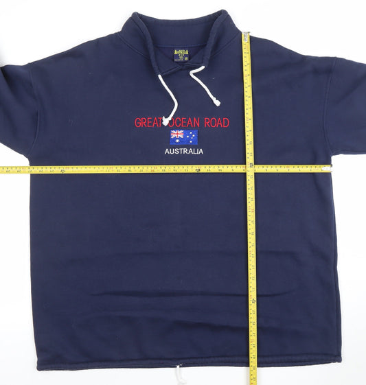 Mens UK Size XXL Australia Blue Pullover Sweatshirt