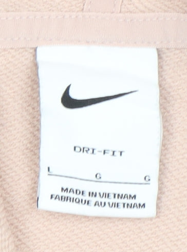 Nike Women's Beige Dri-Fit Pullover Hoodie Size L