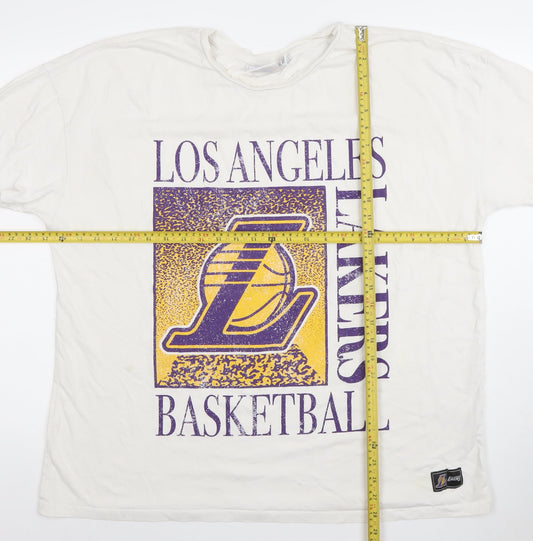 Womens UK Size XL NBA White Basic T-Shirt
