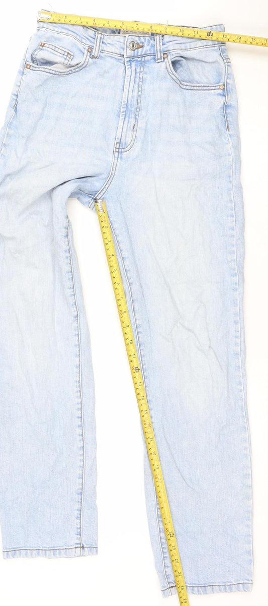 Primark Women's Blue Straight Denim Jeans Size 10 Regular Fit