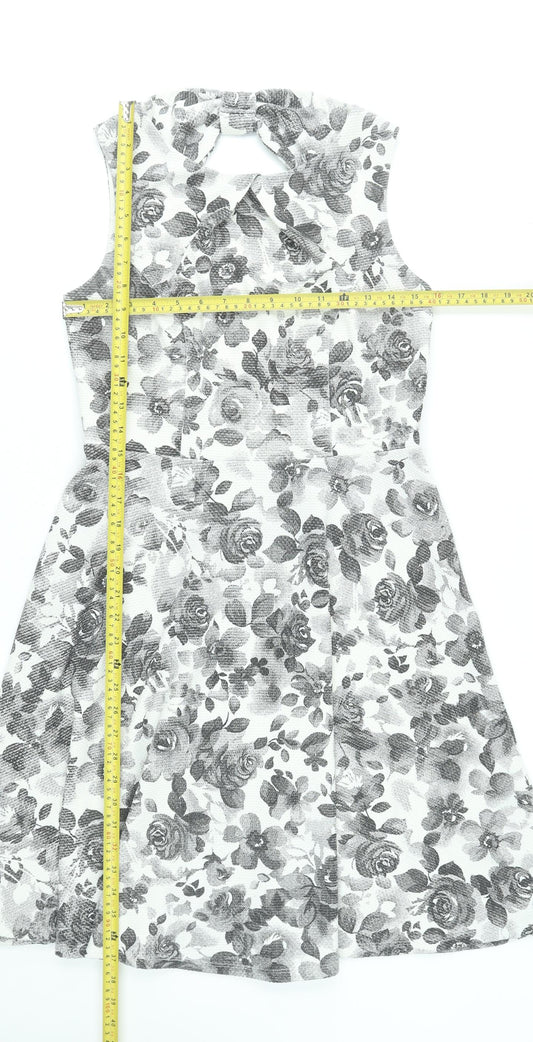 Womens UK Size 12 M&Co Fit & Flare Dress