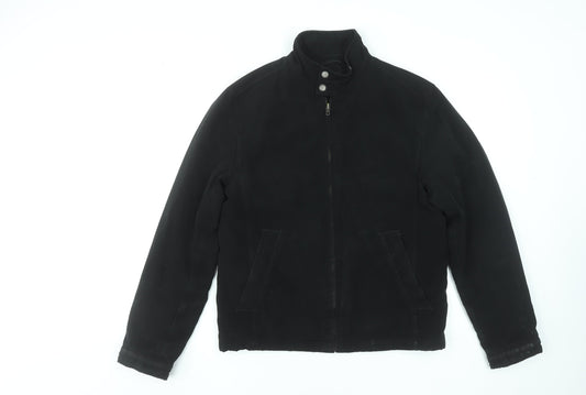 Mens UK Size S NEXT Black Biker Coat