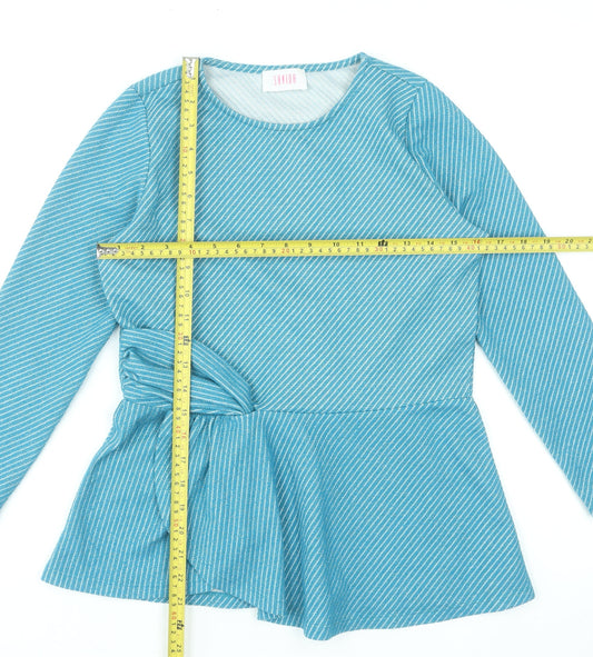 Womens UK Size 12 Savida Blue Tunic Blouse