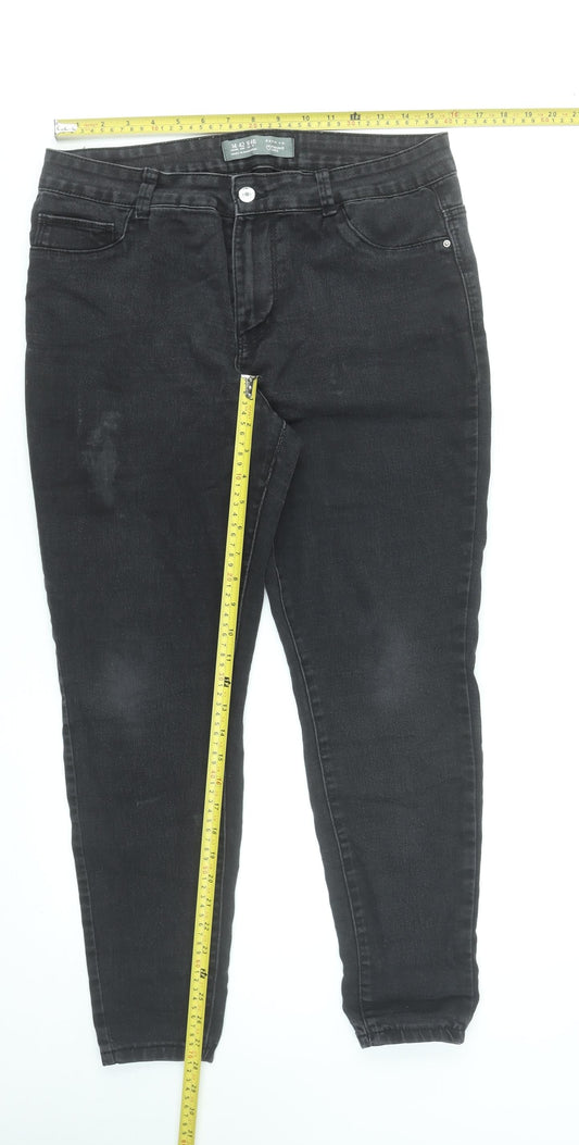 Primark Women’s Black Skinny Stretch Jeans Size 14 Slim Fit Denim