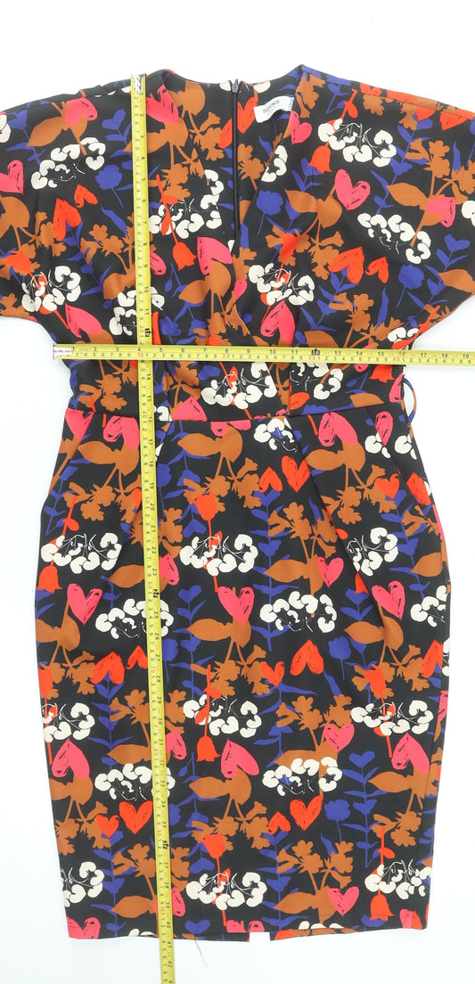 Womens UK Size 14 Flounce London Sheath Dress
