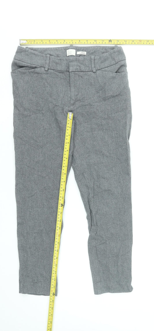 Womens UK Size 4 A New Day Slim Fit Chino Grey Trousers