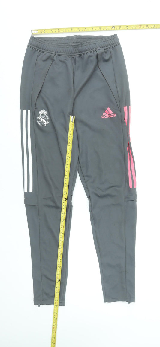 Adidas Men’s Grey Real Madrid Joggers Slim Fit S Training Trousers