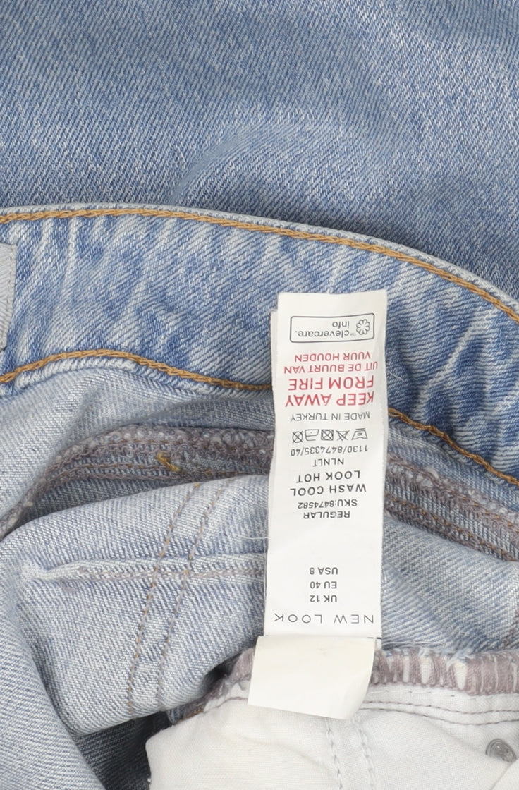 New Look Women’s Blue Mom Jeans Size 12 High Rise Denim