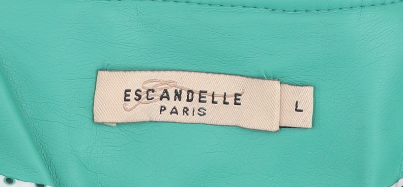Womens UK Size L Escandelle Paris Green Basic Jacket