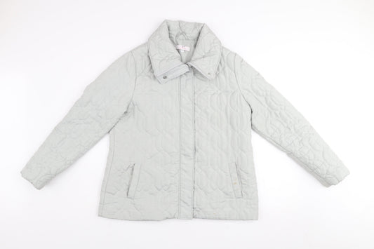 Womens UK Size 12 Julipa Grey Quilted Coat