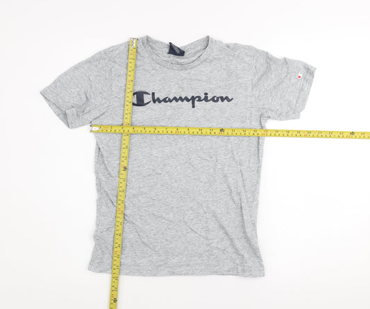 Boys UK Size 11-12 Years Champion Grey Basic T-Shirt