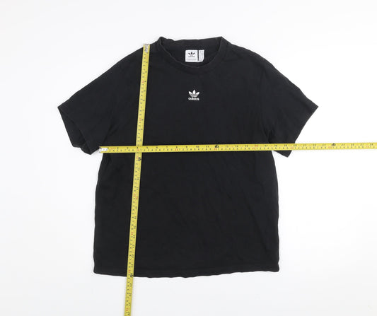 Womens UK Size 10 adidas Black Basic T-Shirt