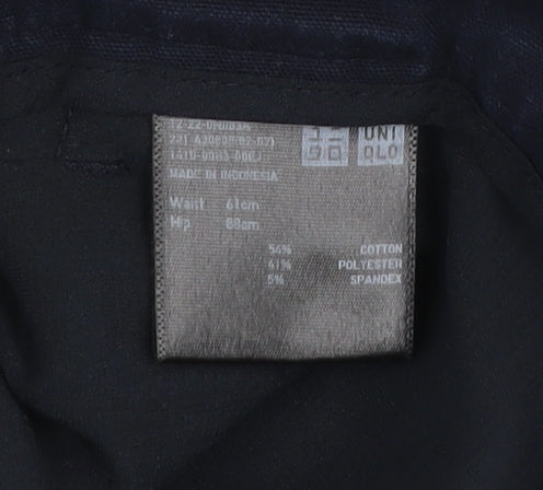 Uniqlo Men's Blue Slim Chino Trousers Size 2XS Cotton Blend