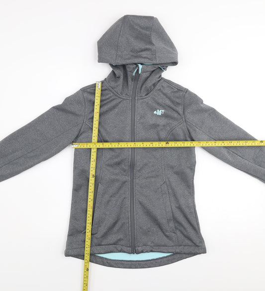 Womens UK Size XS 4F Grey Soft Shell