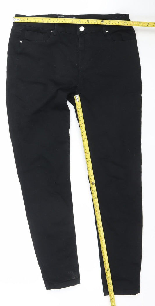 Dunnes Stores Women’s Black Skinny Jeans Size 14 Slim Fit 29in