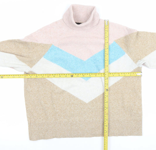 Womens UK Size S VERO MODA Beige Pullover Jumper