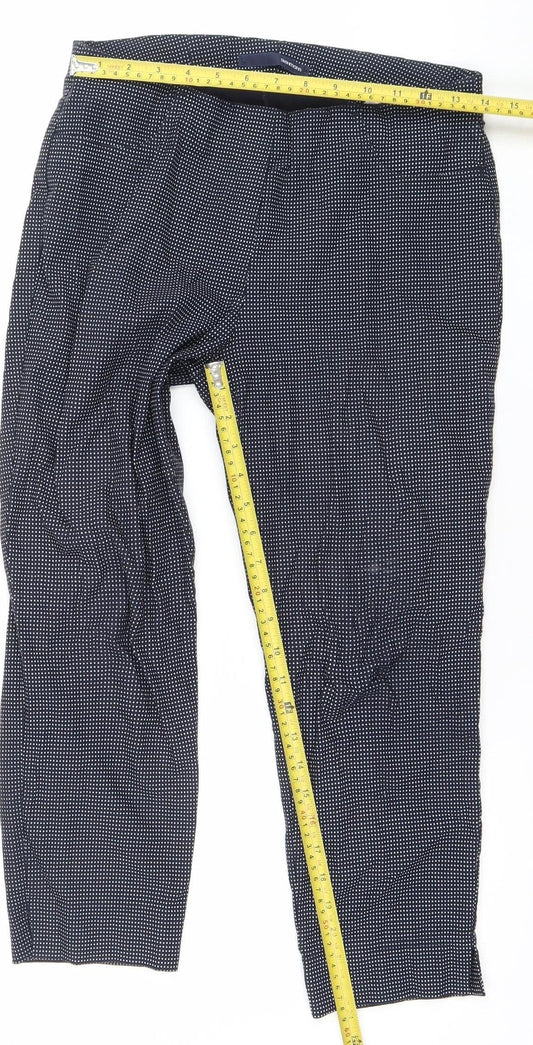 Womens UK Size 12 Stehmann Slim Fit Casual Workwear Travel Blue Trousers