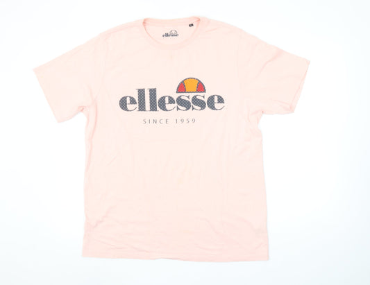 Womens UK Size L ellesse Pink Basic T-Shirt