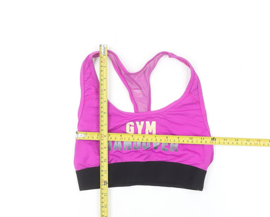 Womens UK Size M PINK Pink Gym & Training Yoga Running & Jogging Tank