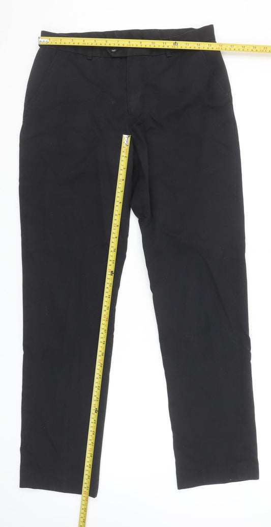 Banner Men's Black Workwear Trousers Size 32x32 Regular Fit