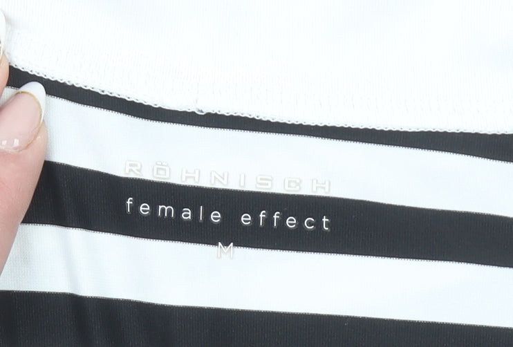 Womens UK Size M Röhnisch Black Classic Polo