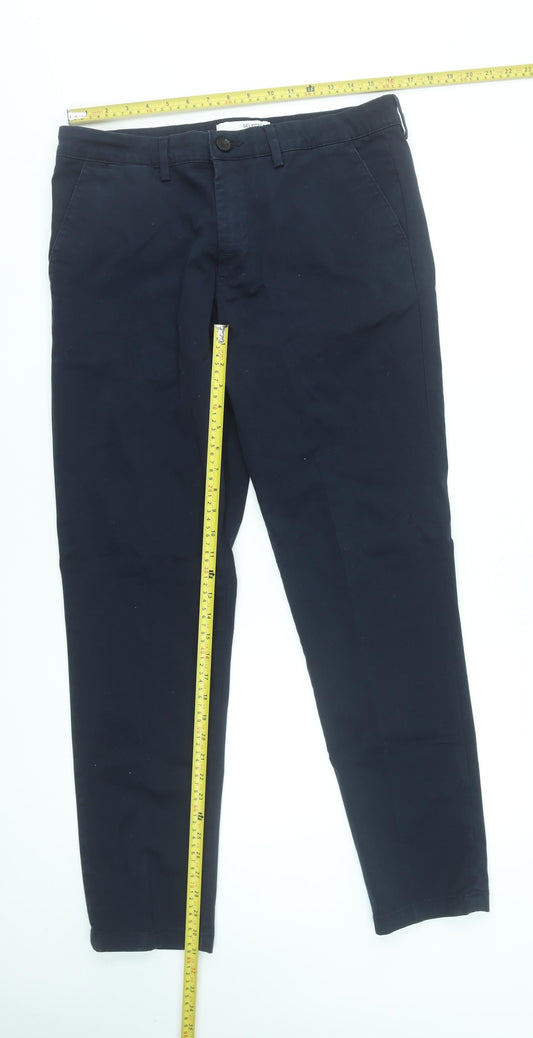 Selected Homme Men's Blue Slim Fit Chino Trousers W34 L32