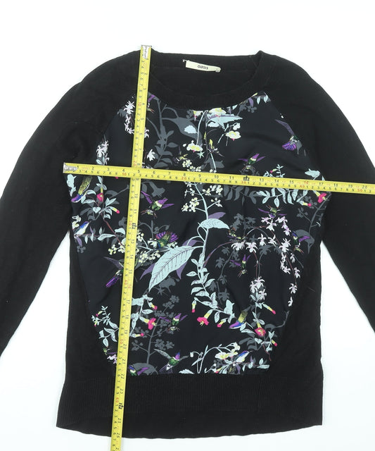 Womens UK Size M Oasis Black Pullover Jumper
