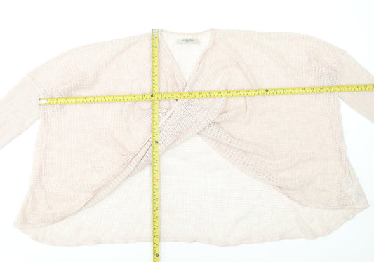 Womens UK Size XS AllSaints Pink Shrug Jumper