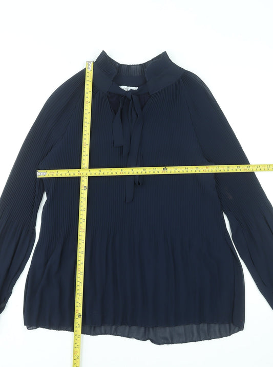 Womens UK Size S Modissima Blue Tunic Blouse