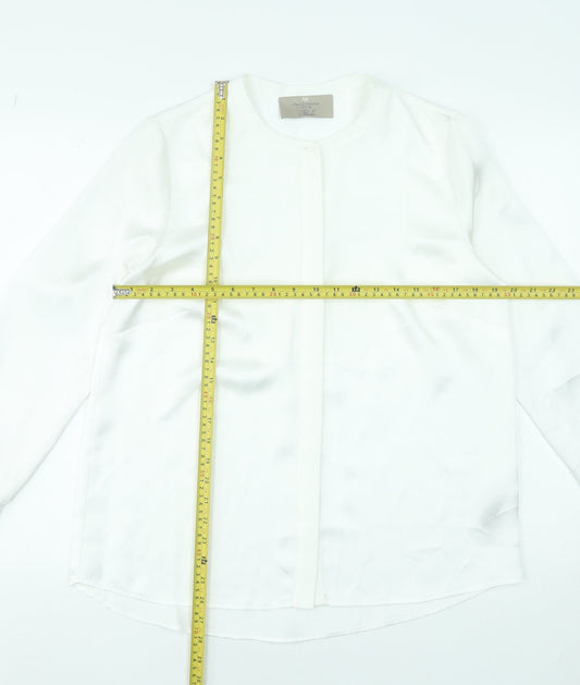 Womens UK Size 12 Paul Costelloe Living Studio Ivory Basic Blouse