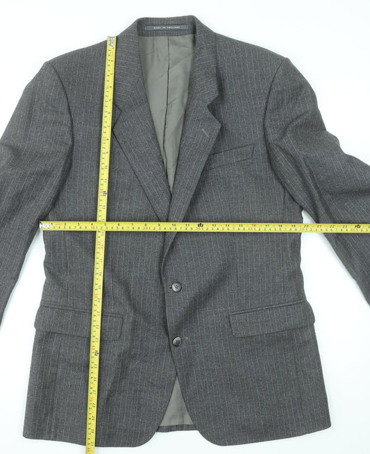 Mens UK Size 42R The Label Regular Grey Suit Jacket