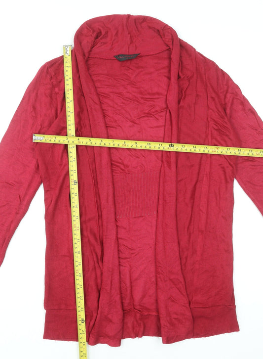Womens UK Size 12 Miss Selfridge Red Cardigan Jumper