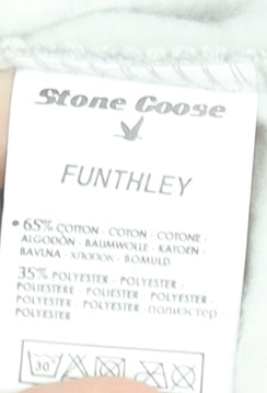 Womens UK Size 2 Stone Goose Grey Pullover Hoodie