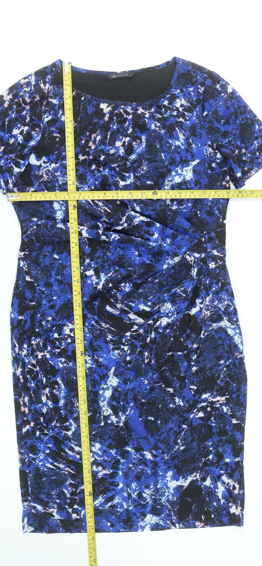 Marks and Spencer Women’s Blue Ruched Sheath Dress Size 12