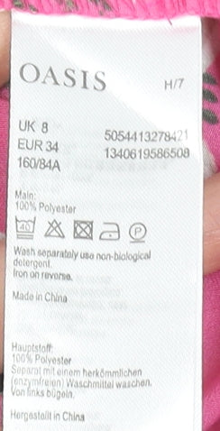 Womens UK Size 8 Oasis Pink Camisole Tank