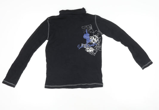 Boys UK Size 10-11 Years Crivit Black Jersey T-Shirt